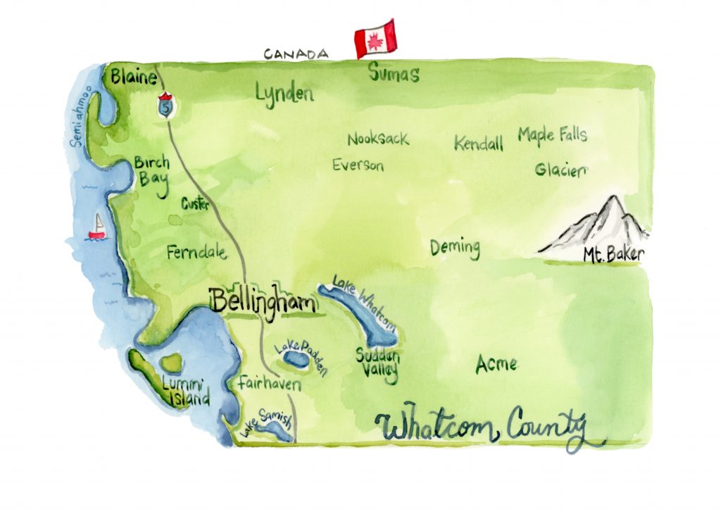 Whatcom County Map